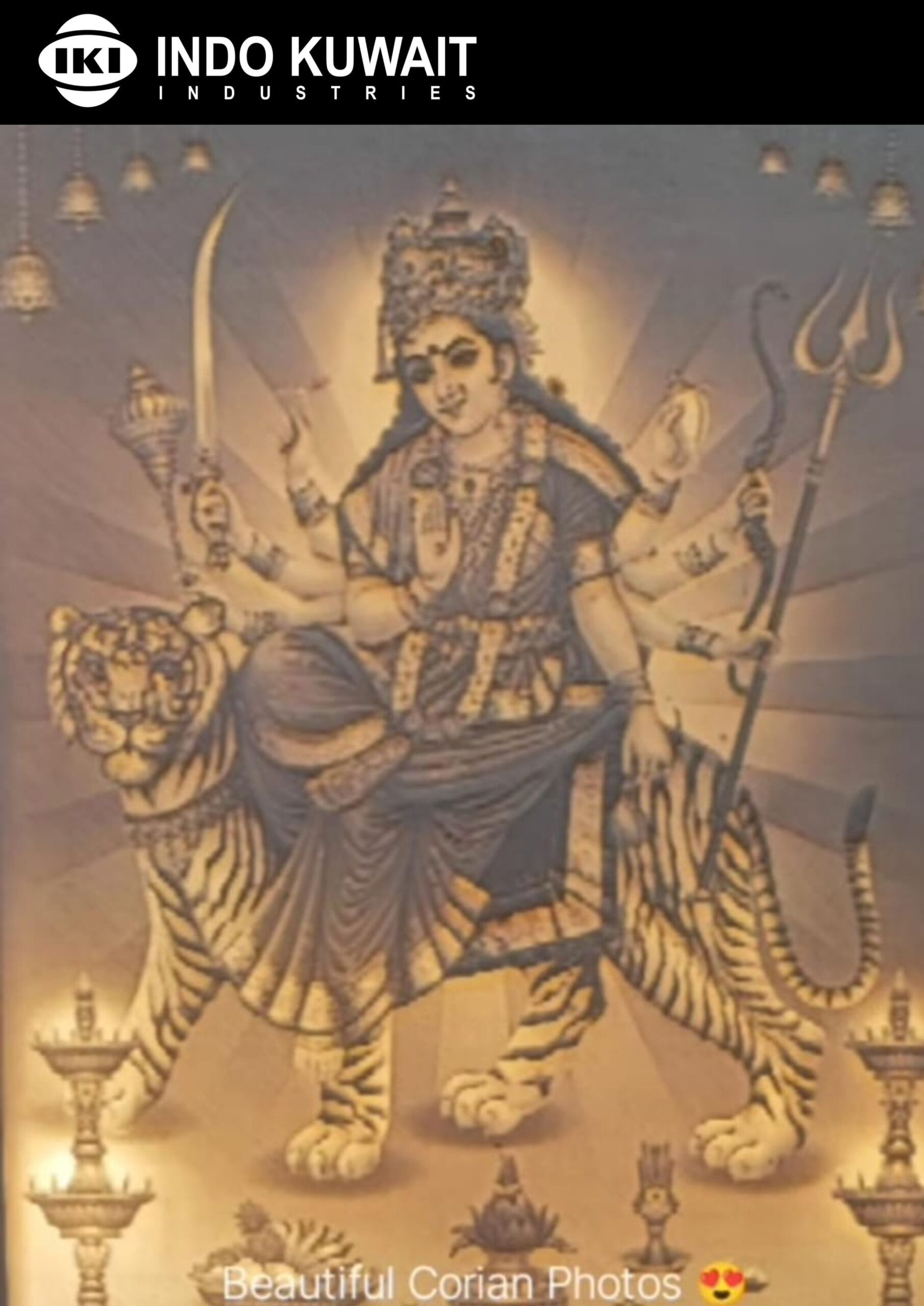 navratri special corian photo frame