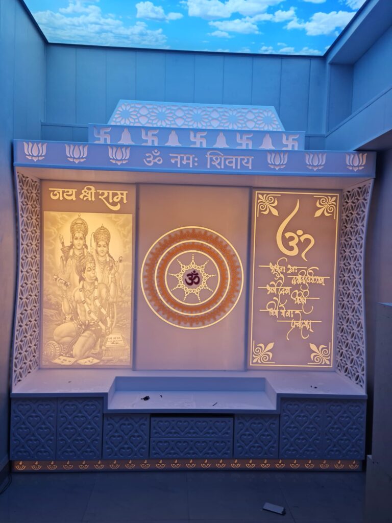 Corian Mandir Manufacturers | Corian mandir Designs